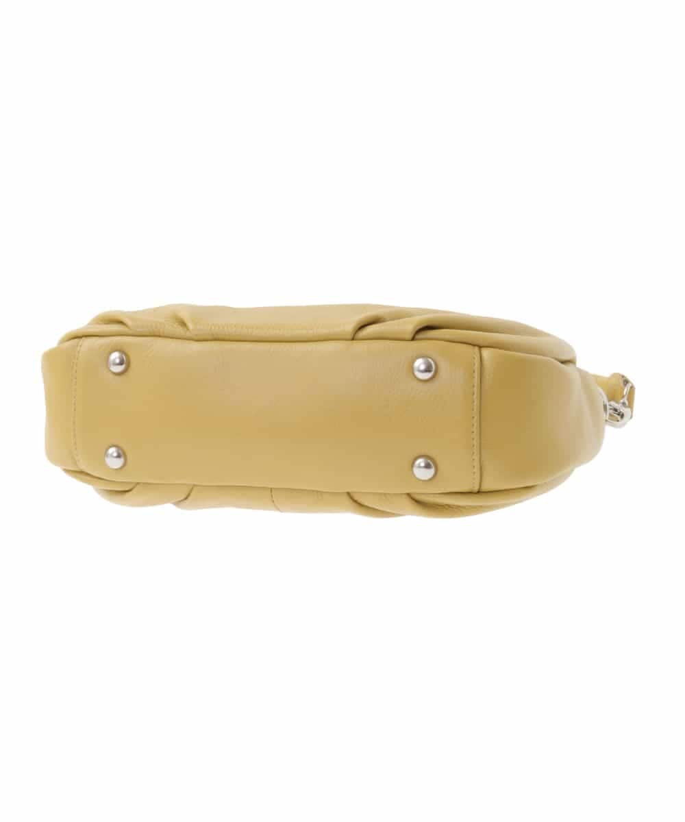 BPKAA01260 MK MICHEL KLEIN BAG(MK ミッシェルクラン バッグ) [2WAY]ギャザーポイントワンハンドルバッグ マスタード