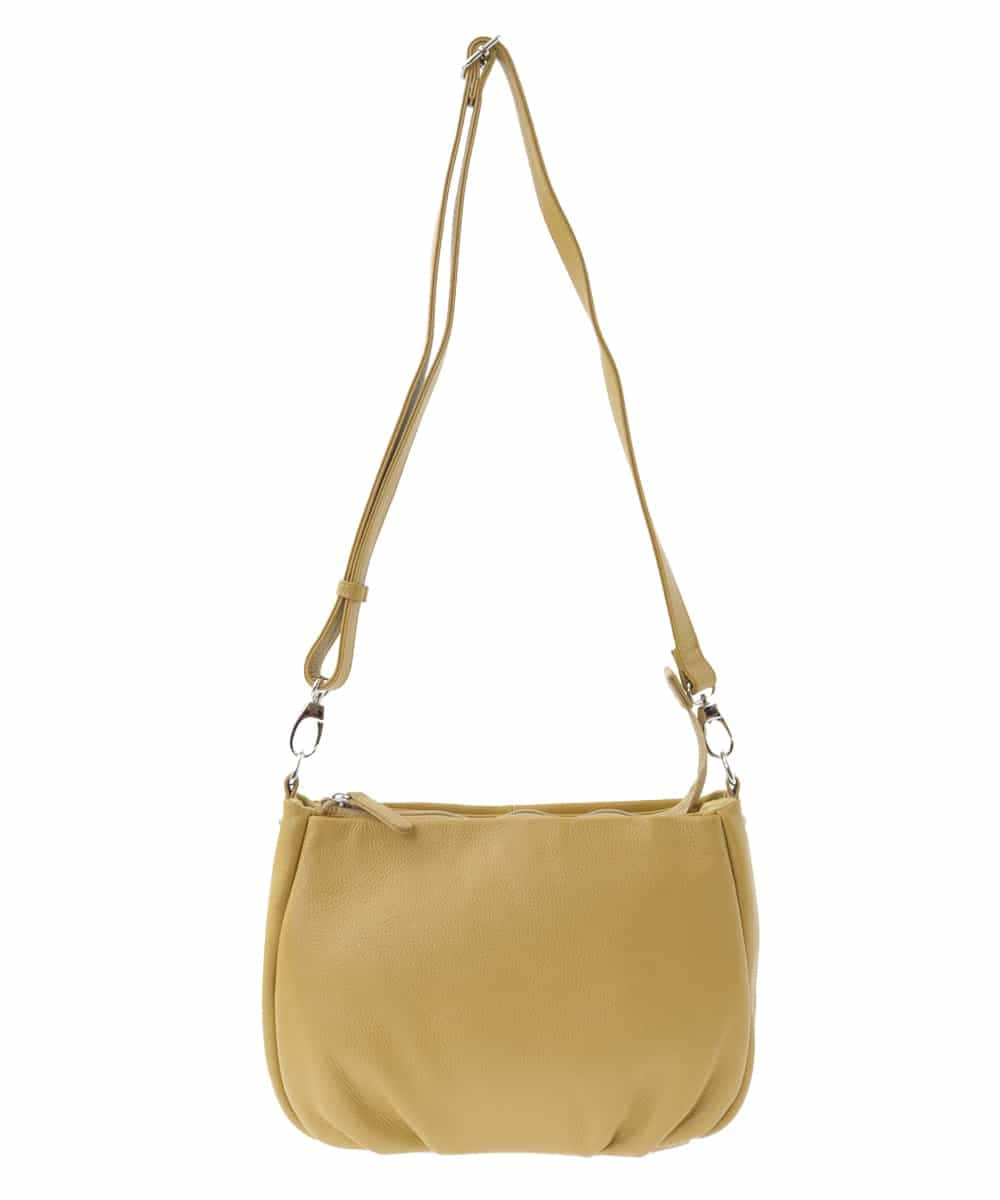 BPKAA01260 MK MICHEL KLEIN BAG(MK ミッシェルクラン バッグ) [2WAY]ギャザーポイントワンハンドルバッグ マスタード