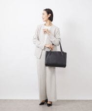 BPKAA02320 MK MICHEL KLEIN BAG(MK ミッシェルクラン バッグ) [2WAY]牛革エレガントスクエアトートバッグ ブラウン