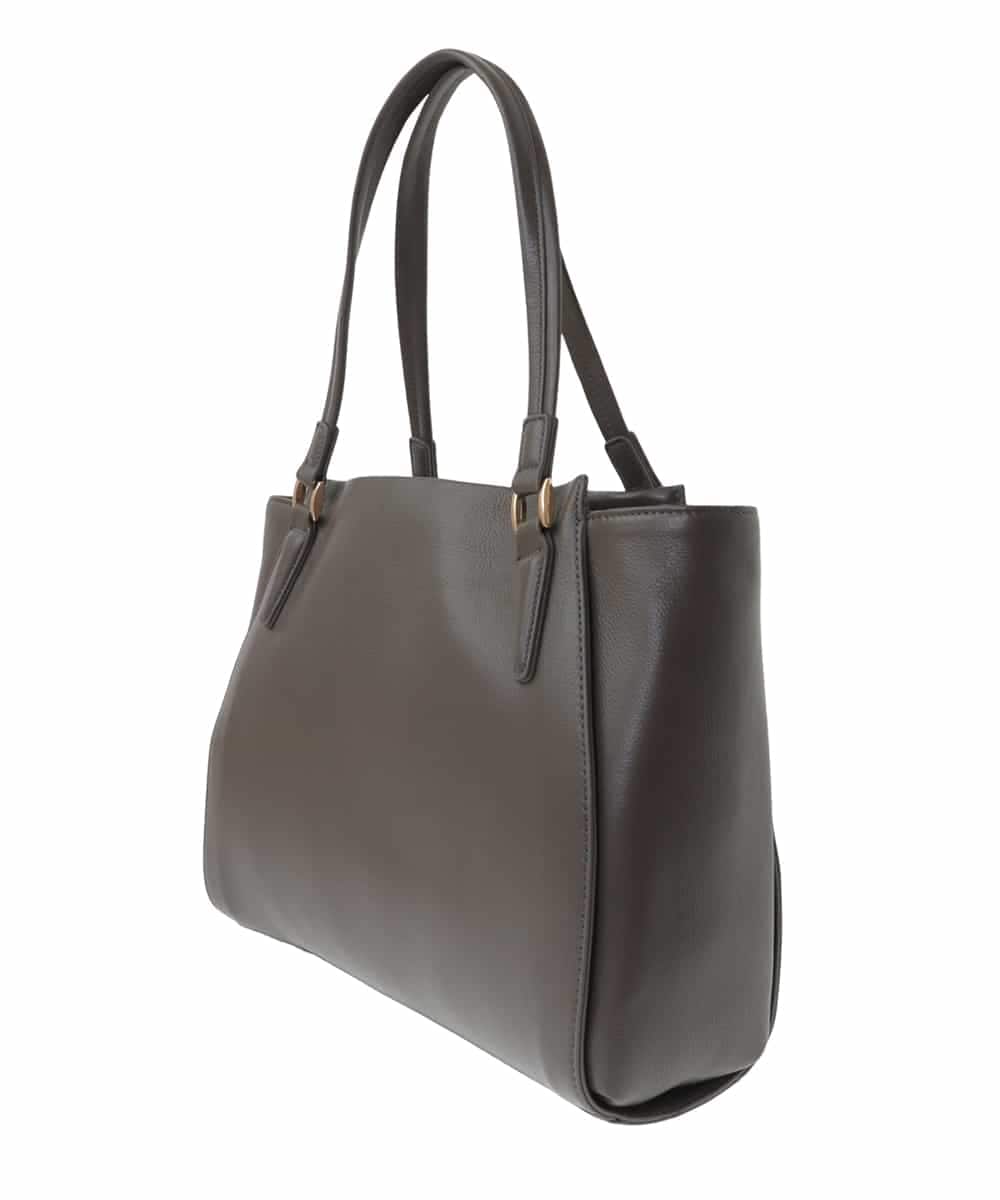 BPKAA02320 MK MICHEL KLEIN BAG(MK ミッシェルクラン バッグ) [2WAY]牛革エレガントスクエアトートバッグ ブラウン