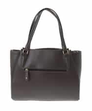 BPKAA02320 MK MICHEL KLEIN BAG(MK ミッシェルクラン バッグ) [2WAY]牛革エレガントスクエアトートバッグ ブラウン