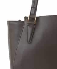 BPKAA02320 MK MICHEL KLEIN BAG(MK ミッシェルクラン バッグ) [2WAY]牛革エレガントスクエアトートバッグ ブラウン