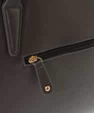 BPKAA02320 MK MICHEL KLEIN BAG(MK ミッシェルクラン バッグ) [2WAY]牛革エレガントスクエアトートバッグ ブラウン