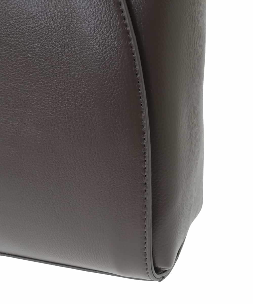 BPKAA02320 MK MICHEL KLEIN BAG(MK ミッシェルクラン バッグ) [2WAY]牛革エレガントスクエアトートバッグ ブラウン