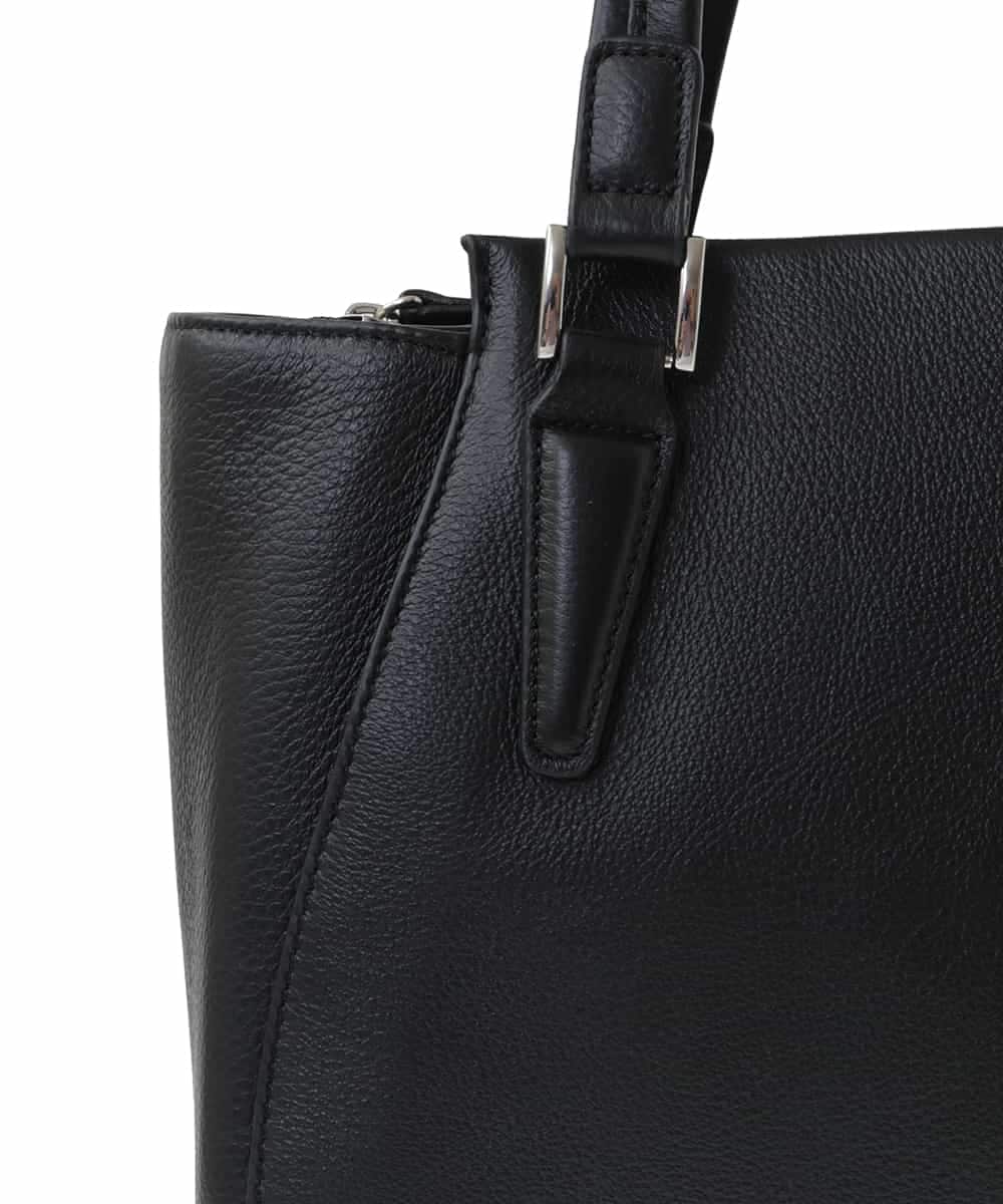 BPKAA02320 MK MICHEL KLEIN BAG(MK ミッシェルクラン バッグ) [2WAY]牛革エレガントスクエアトートバッグ ブラウン