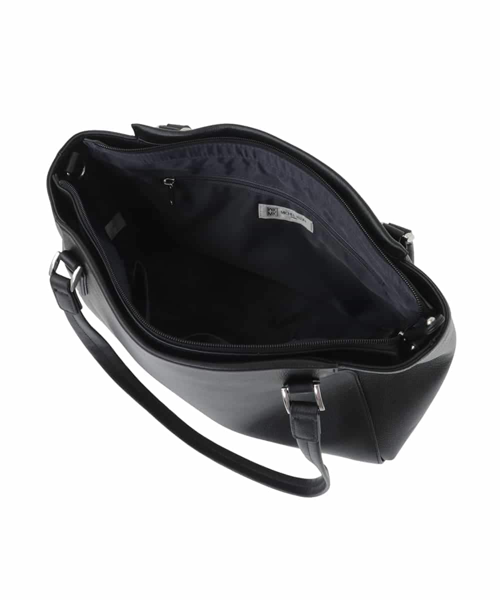 BPKAA02320 MK MICHEL KLEIN BAG(MK ミッシェルクラン バッグ) [2WAY]牛革エレガントスクエアトートバッグ ブラウン