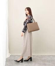 BPKAA04280 MK MICHEL KLEIN BAG(MK ミッシェルクラン バッグ) [2WAY]メタルリベットデザイントートバッグ ベージュ