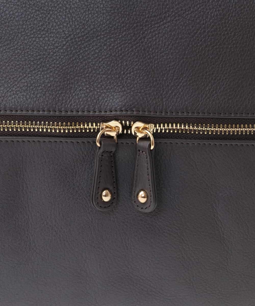BPKAA05300 MK MICHEL KLEIN BAG(MK ミッシェルクラン バッグ) [2WAY/A4サイズ対応]カウレザー変形トートバッグ ブラウン