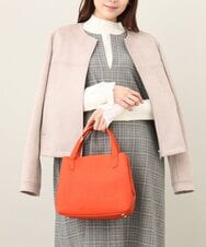 BPKAA06270 MK MICHEL KLEIN BAG(MK ミッシェルクラン バッグ) [2WAY]スクエアコンパクトトートバッグ オレンジ
