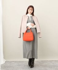 BPKAA06270 MK MICHEL KLEIN BAG(MK ミッシェルクラン バッグ) [2WAY]スクエアコンパクトトートバッグ オレンジ