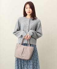 BPKAA11260 MK MICHEL KLEIN BAG(MK ミッシェルクラン バッグ) レザータックデザインバッグ ライトブルー