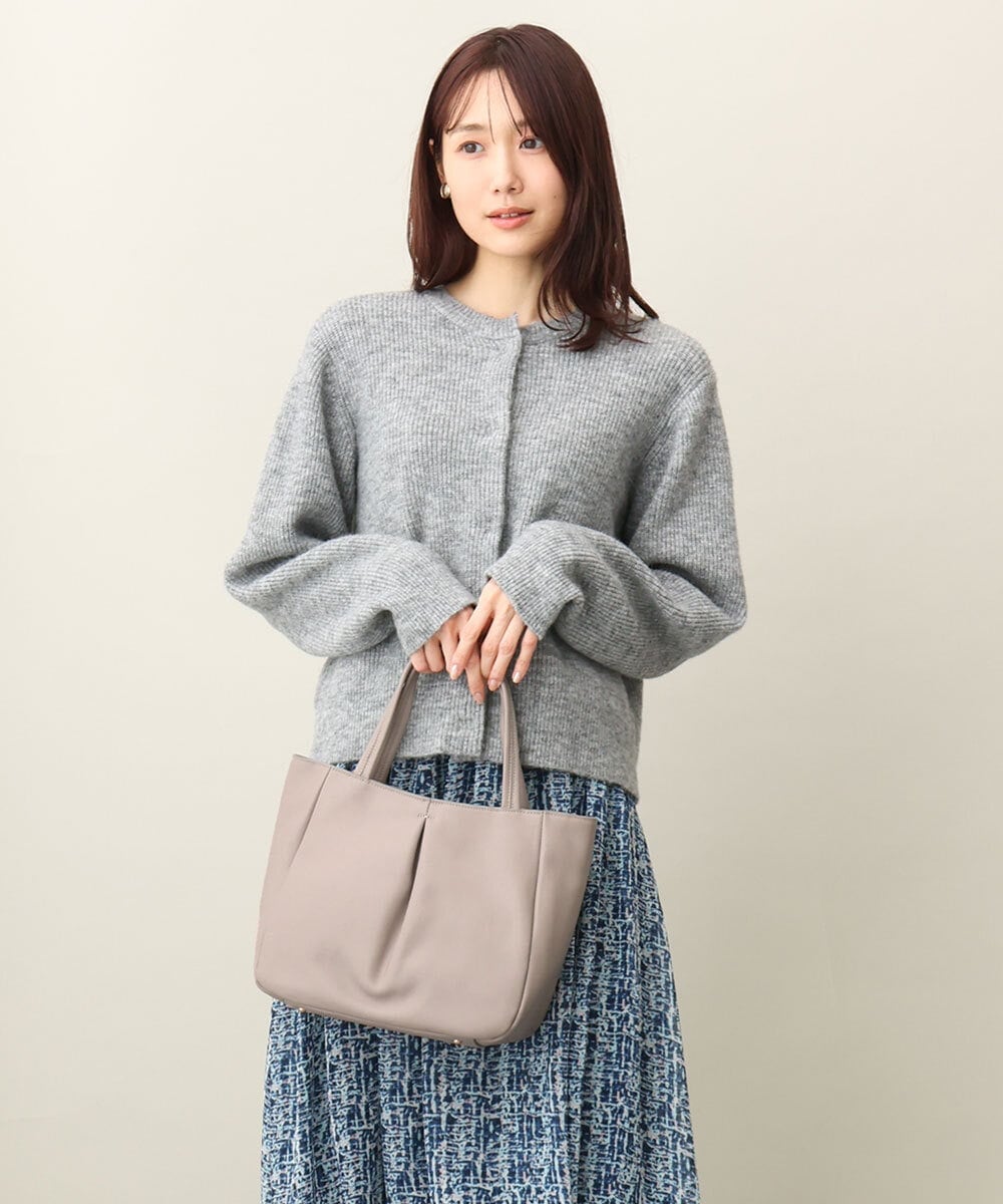 BPKAA11260 MK MICHEL KLEIN BAG(MK ミッシェルクラン バッグ) レザータックデザインバッグ ライトブルー