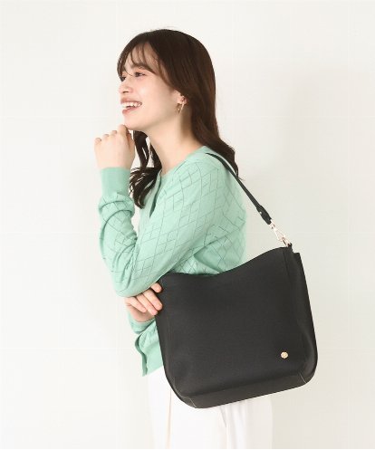 BPKAA20280 MK MICHEL KLEIN BAG [2WAY]カウレザースクエアショルダーバッグ