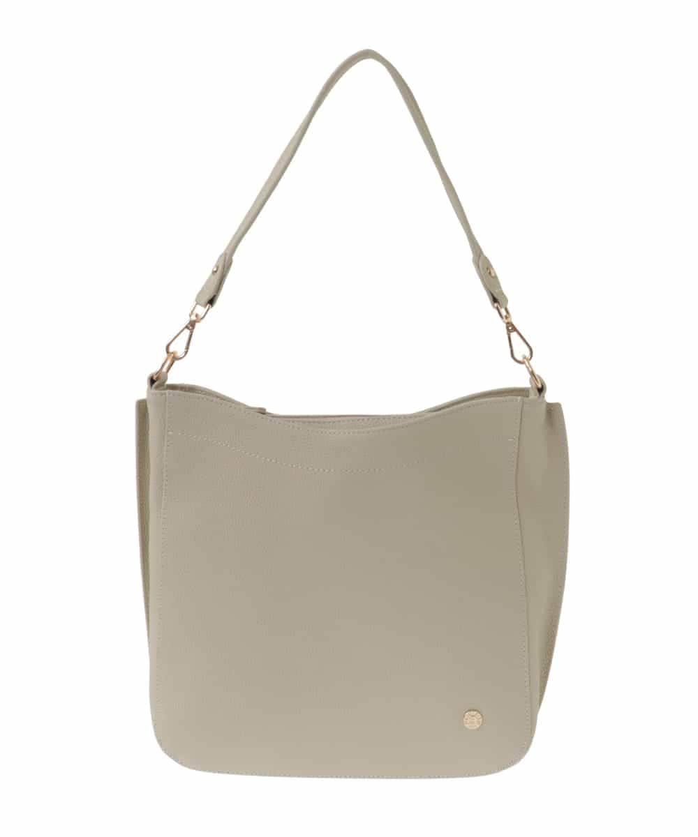 BPKAA20280 MK MICHEL KLEIN BAG(MK ミッシェルクラン バッグ) [2WAY]カウレザースクエアショルダーバッグ アイボリー