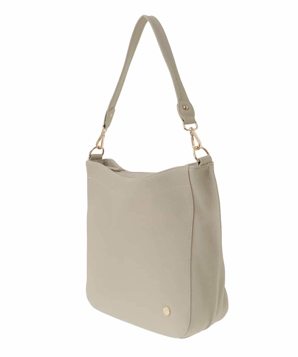 BPKAA20280 MK MICHEL KLEIN BAG(MK ミッシェルクラン バッグ) [2WAY]カウレザースクエアショルダーバッグ アイボリー