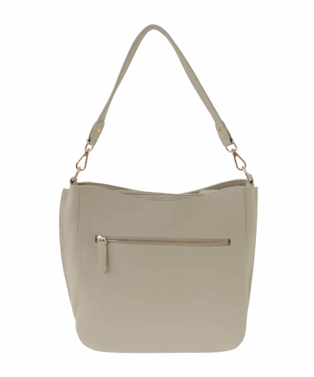 BPKAA20280 MK MICHEL KLEIN BAG(MK ミッシェルクラン バッグ) [2WAY]カウレザースクエアショルダーバッグ アイボリー