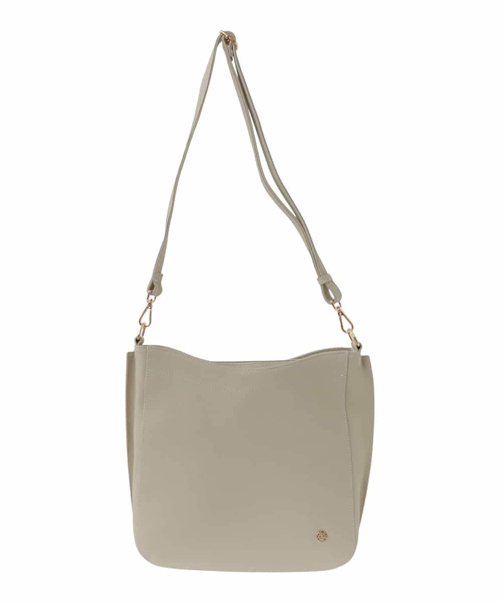 BPKAA20280 MK MICHEL KLEIN BAG(MK ミッシェルクラン バッグ) [2WAY]カウレザースクエアショルダーバッグ アイボリー