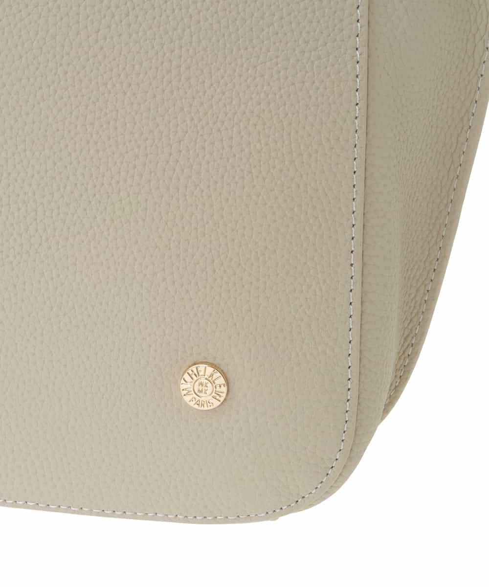 BPKAA20280 MK MICHEL KLEIN BAG(MK ミッシェルクラン バッグ) [2WAY]カウレザースクエアショルダーバッグ アイボリー