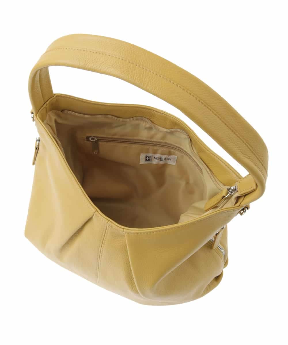 BPKAA21280 MK MICHEL KLEIN BAG(MK ミッシェルクラン バッグ) [2WAY]カウレザーワンハンドルバッグ マスタード