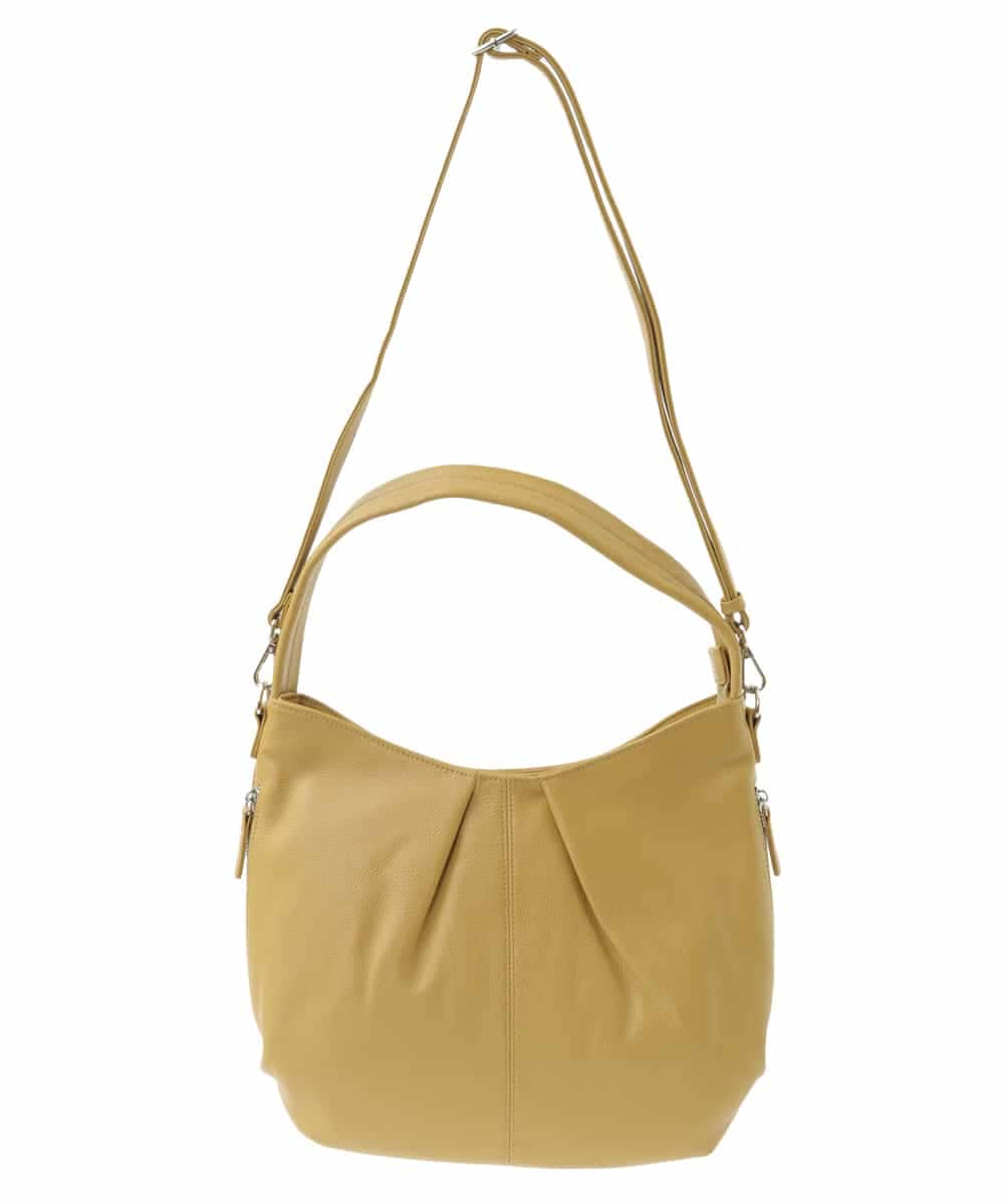 BPKAA21280 MK MICHEL KLEIN BAG(MK ミッシェルクラン バッグ) [2WAY]カウレザーワンハンドルバッグ マスタード