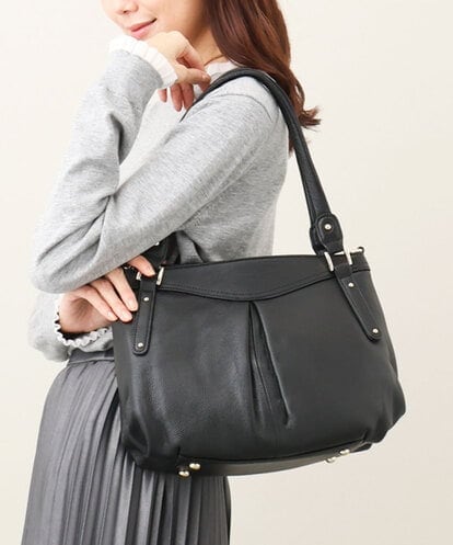 BPKAA22280 MK MICHEL KLEIN BAG [2WAY]フロントタックラウンドトートバッグ