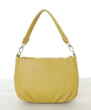 BPKAD01260 MK MICHEL KLEIN BAG(MK ミッシェルクラン バッグ) [2WAY]ギャザーポイントワンハンドルバッグ マスタード