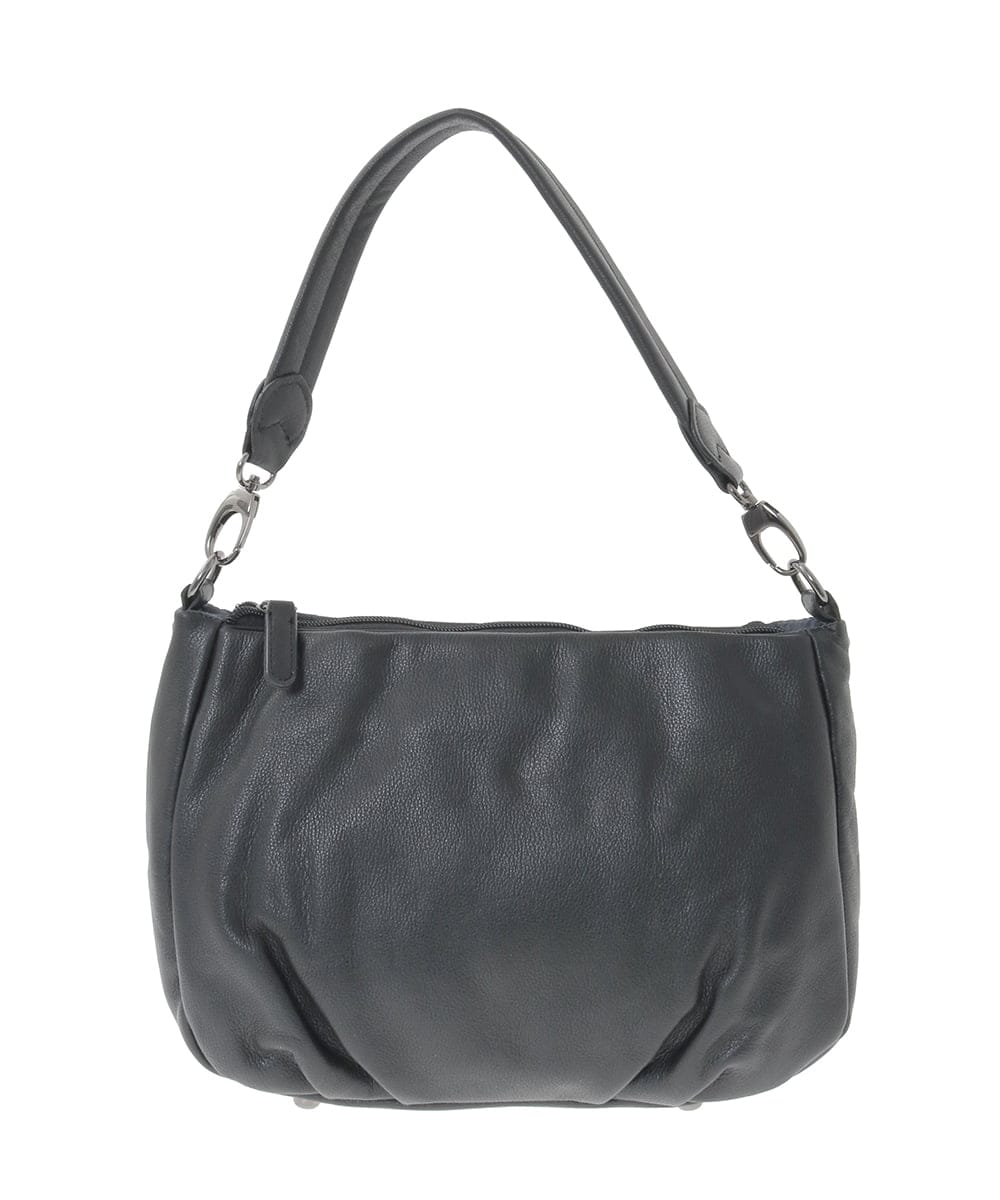 BPKAD01260 MK MICHEL KLEIN BAG(MK ミッシェルクラン バッグ) [2WAY]ギャザーポイントワンハンドルバッグ マスタード