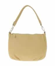 BPKAD01260 MK MICHEL KLEIN BAG(MK ミッシェルクラン バッグ) [2WAY]ギャザーポイントワンハンドルバッグ マスタード
