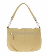 BPKAD01260 MK MICHEL KLEIN BAG(MK ミッシェルクラン バッグ) [2WAY]ギャザーポイントワンハンドルバッグ マスタード