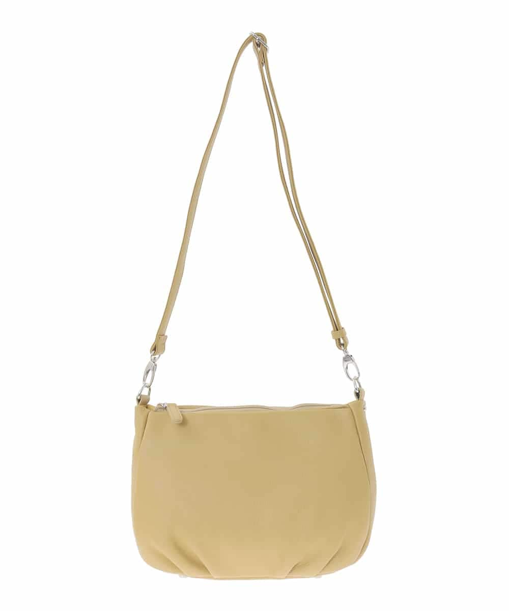 BPKAD01260 MK MICHEL KLEIN BAG(MK ミッシェルクラン バッグ) [2WAY]ギャザーポイントワンハンドルバッグ マスタード