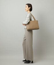 BPKAD04280 MK MICHEL KLEIN BAG(MK ミッシェルクラン バッグ) [2WAY/A4収納可]メタルポイント牛革トートバッグ ベージュ