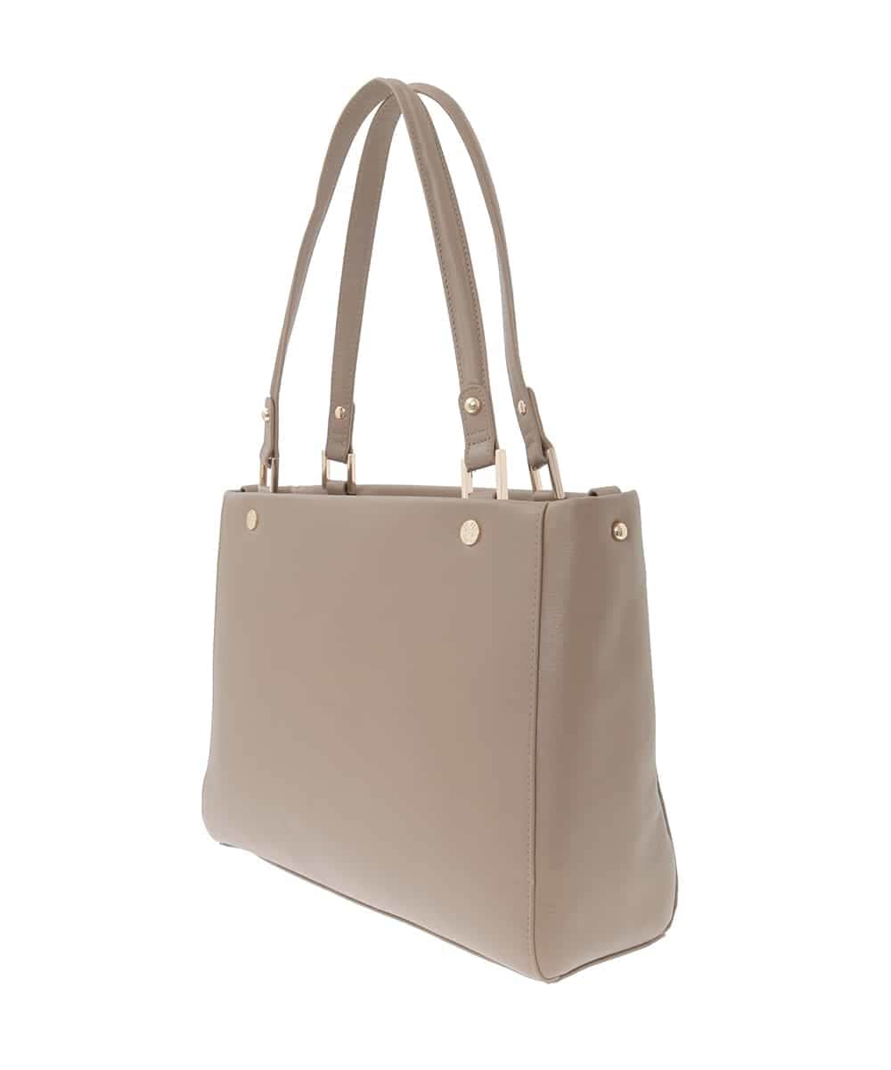 BPKAD04280 MK MICHEL KLEIN BAG(MK ミッシェルクラン バッグ) [2WAY/A4収納可]メタルリベットデザイントートバッグ ベージュ