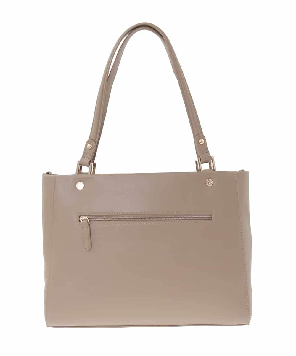 BPKAD04280 MK MICHEL KLEIN BAG(MK ミッシェルクラン バッグ) [2WAY/A4収納可]メタルリベットデザイントートバッグ ベージュ