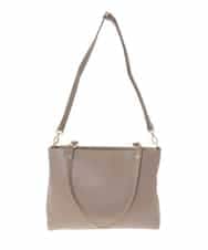 BPKAD04280 MK MICHEL KLEIN BAG(MK ミッシェルクラン バッグ) [2WAY/A4収納可]メタルリベットデザイントートバッグ ベージュ