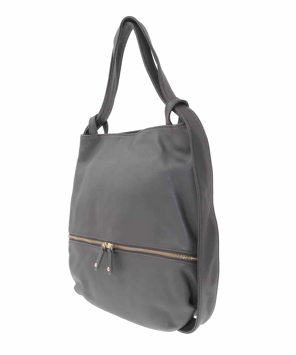 BPKAD05300 MK MICHEL KLEIN BAG(MK ミッシェルクラン バッグ) [2WAY/A4収納可]カウレザー変形トートバッグ ブラウン