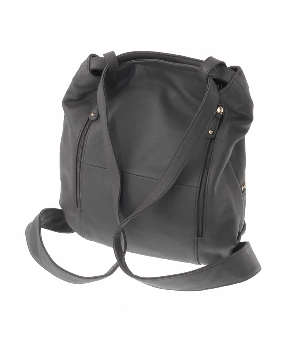 BPKAD05300 MK MICHEL KLEIN BAG(MK ミッシェルクラン バッグ) [2WAY/A4収納可]カウレザー変形トートバッグ ブラウン