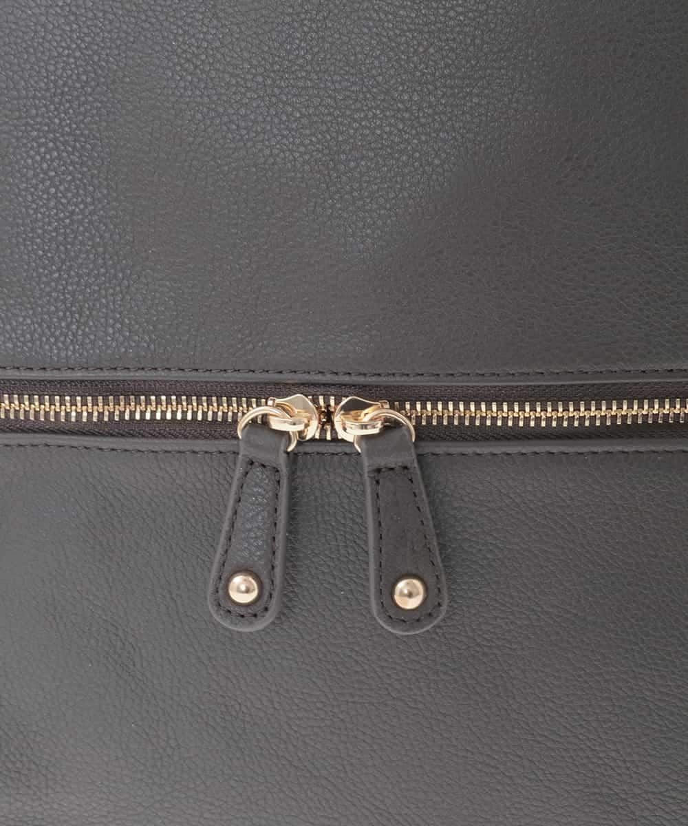 BPKAD05300 MK MICHEL KLEIN BAG(MK ミッシェルクラン バッグ) [2WAY/A4収納可]カウレザー変形トートバッグ ブラウン