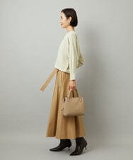 BPKAD06270 MK MICHEL KLEIN BAG(MK ミッシェルクラン バッグ) [2WAY]牛革コンパクトトートバッグ ブラック