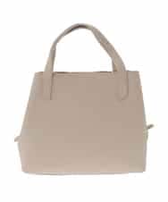 BPKAD06270 MK MICHEL KLEIN BAG(MK ミッシェルクラン バッグ) 【2WAY】型押しレザースクエアトートバッグ ベージュ