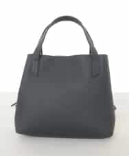 BPKAD06270 MK MICHEL KLEIN BAG(MK ミッシェルクラン バッグ) 【2WAY】型押しレザースクエアトートバッグ ブラック