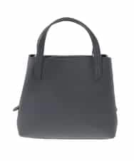BPKAD06270 MK MICHEL KLEIN BAG(MK ミッシェルクラン バッグ) 【2WAY】型押しレザースクエアトートバッグ ブラック