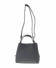 BPKAD06270 MK MICHEL KLEIN BAG(MK ミッシェルクラン バッグ) 【2WAY】型押しレザースクエアトートバッグ ブラック