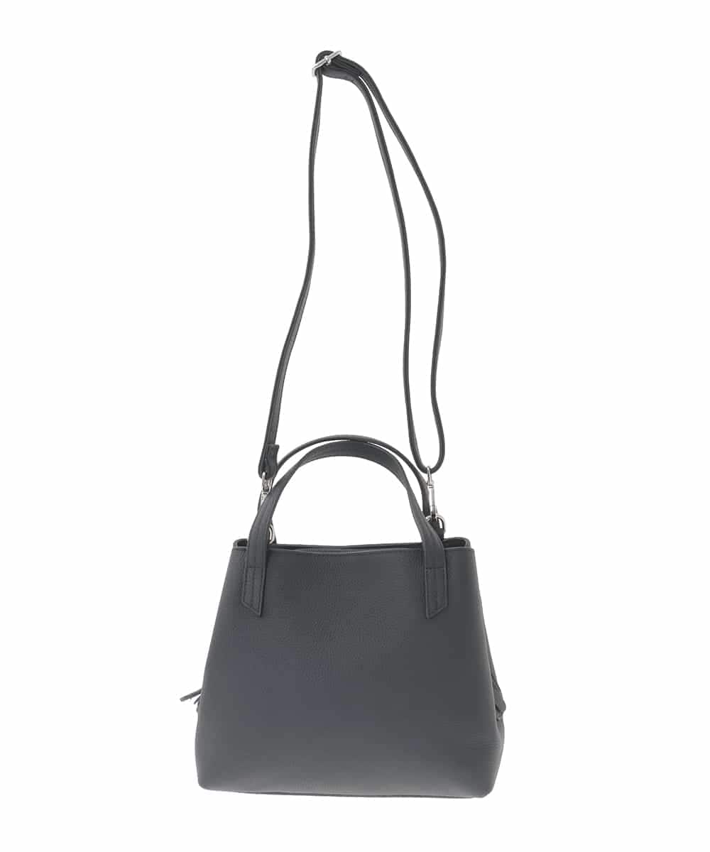 BPKAD06270 MK MICHEL KLEIN BAG(MK ミッシェルクラン バッグ) 【2WAY】型押しレザースクエアトートバッグ ブラック