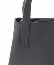 BPKAD06270 MK MICHEL KLEIN BAG(MK ミッシェルクラン バッグ) 【2WAY】型押しレザースクエアトートバッグ ブラック