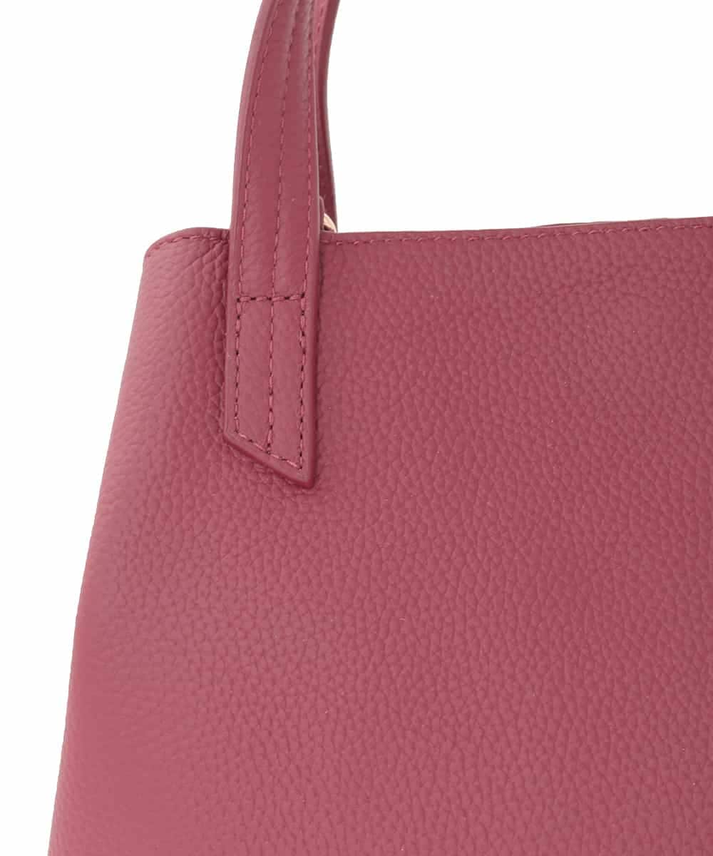 BPKAD06270 MK MICHEL KLEIN BAG(MK ミッシェルクラン バッグ) 【2WAY】型押しレザースクエアトートバッグ ブラック