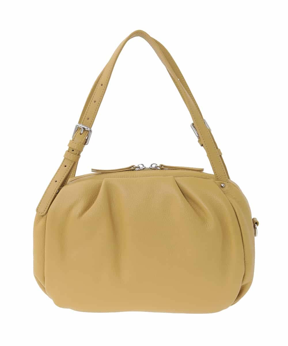 BPKAD09280 MK MICHEL KLEIN BAG(MK ミッシェルクラン バッグ) [2WAY]カウレザーベルトハンドルトートバッグ マスタード