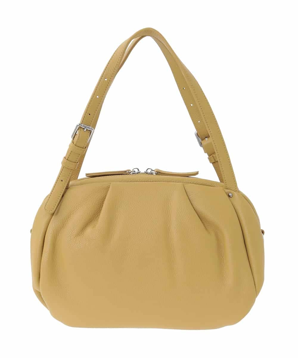 BPKAD09280 MK MICHEL KLEIN BAG(MK ミッシェルクラン バッグ) [2WAY]カウレザーベルトハンドルトートバッグ マスタード