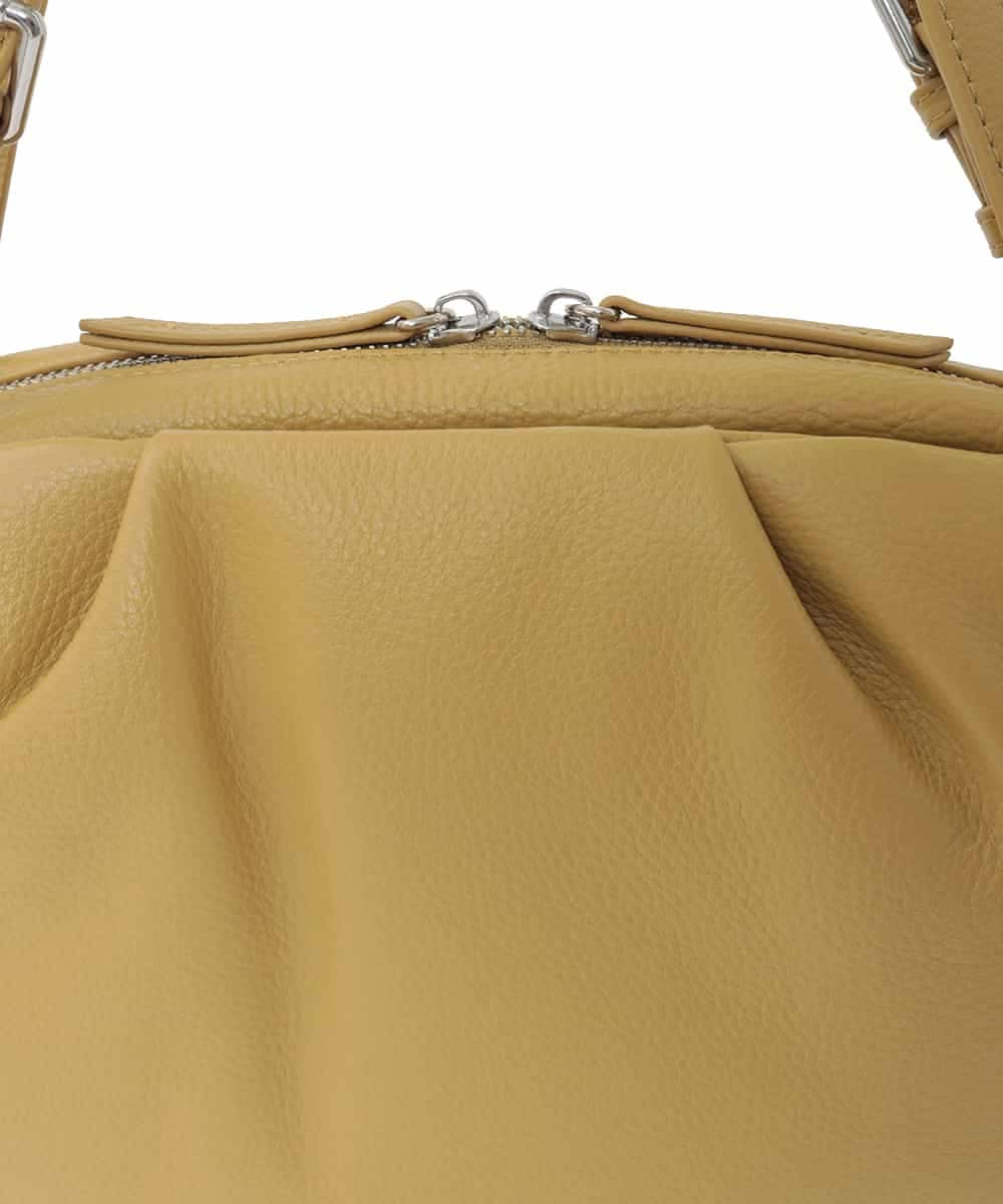 BPKAD09280 MK MICHEL KLEIN BAG(MK ミッシェルクラン バッグ) [2WAY]カウレザーベルトハンドルトートバッグ マスタード