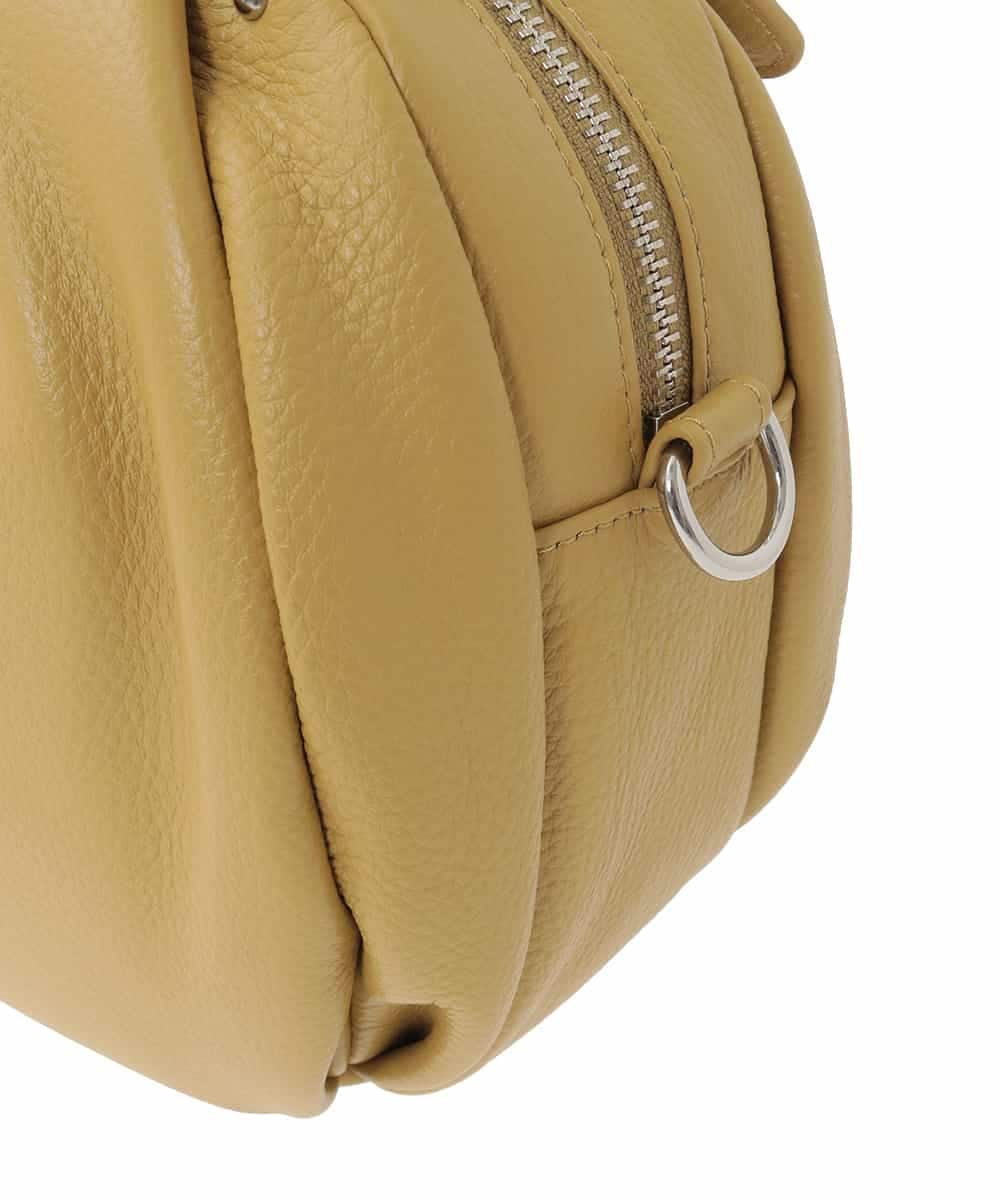 BPKAD09280 MK MICHEL KLEIN BAG(MK ミッシェルクラン バッグ) [2WAY]カウレザーベルトハンドルトートバッグ マスタード