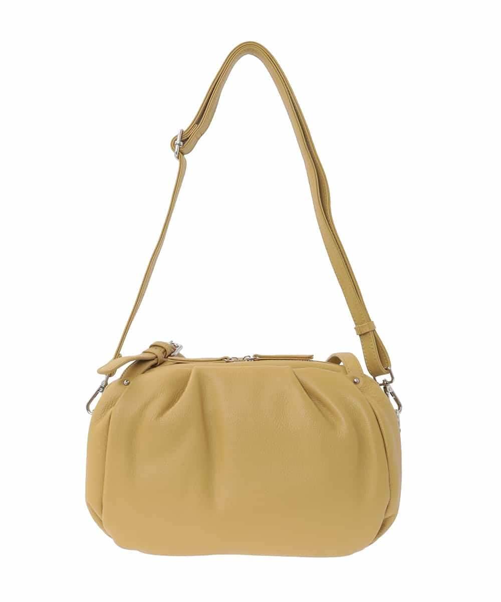 BPKAD09280 MK MICHEL KLEIN BAG(MK ミッシェルクラン バッグ) [2WAY]カウレザーベルトハンドルトートバッグ マスタード